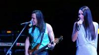 Alsu con Nuno Bettencourt en el sorteo de Rusia 2018