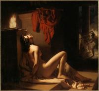 Casandra en el templo de Atenea, por Langlois