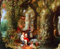 Odiseo y Calipso, por Jan Brueghel El Viejo (1616)